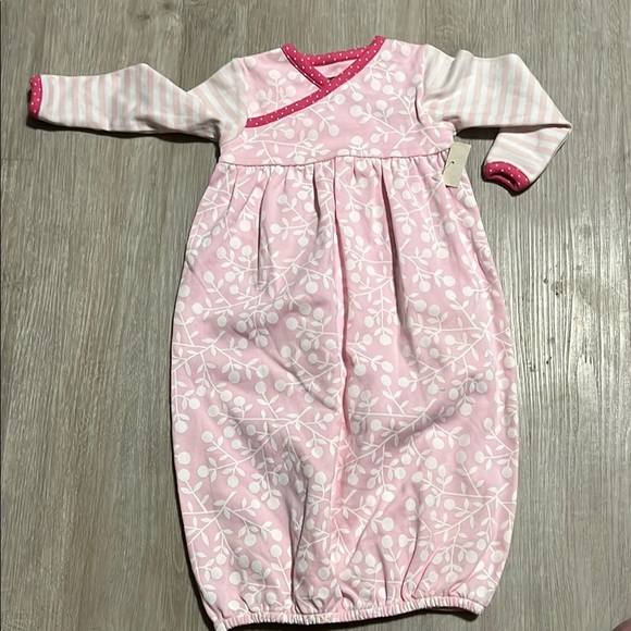 Kushies Pink Floral Kids Pajamas 0-3M - Picture 1 of 3